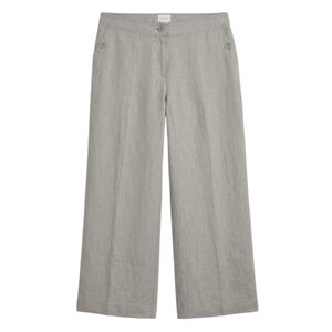LG 100% Linen Chico’s  Straight-Leg Wide Leg Flowy Pants